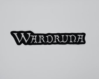 Wardruna White Logo 2-förmiger gestickter Aufnäher
