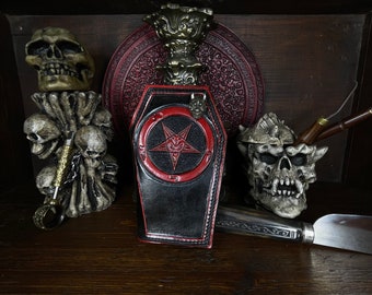 Mini Bifold Witchy Coffin Shaped Wallet, Unique Gift, Halloween, Spooky ...