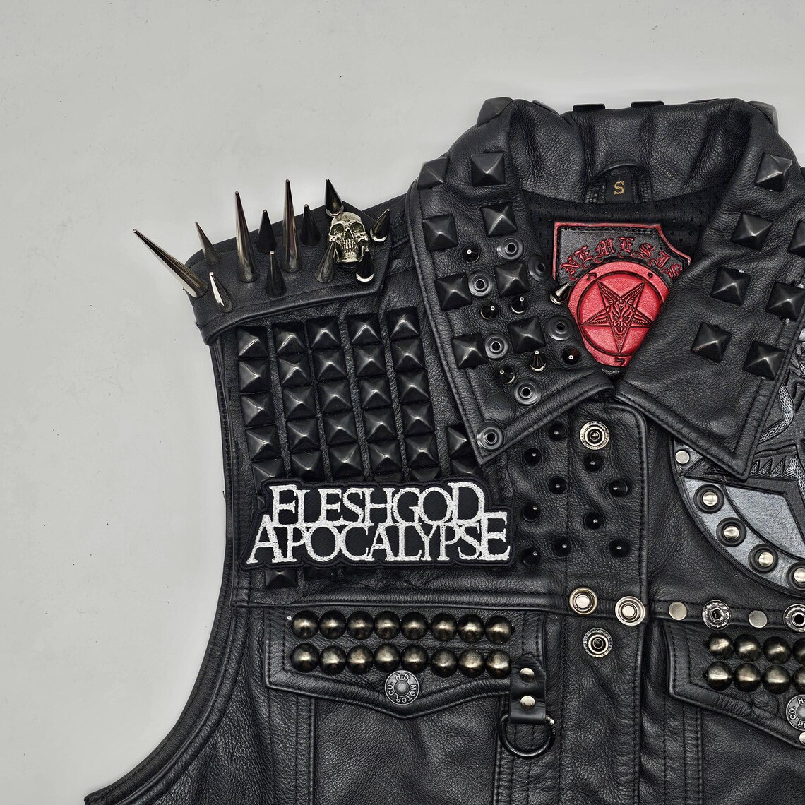 Fleshgod Apocalypse White Logo Shaped Border Embroidered Patch - Etsy