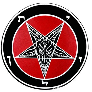 Baphomet Sigil Round | Screen Printed Back Patch