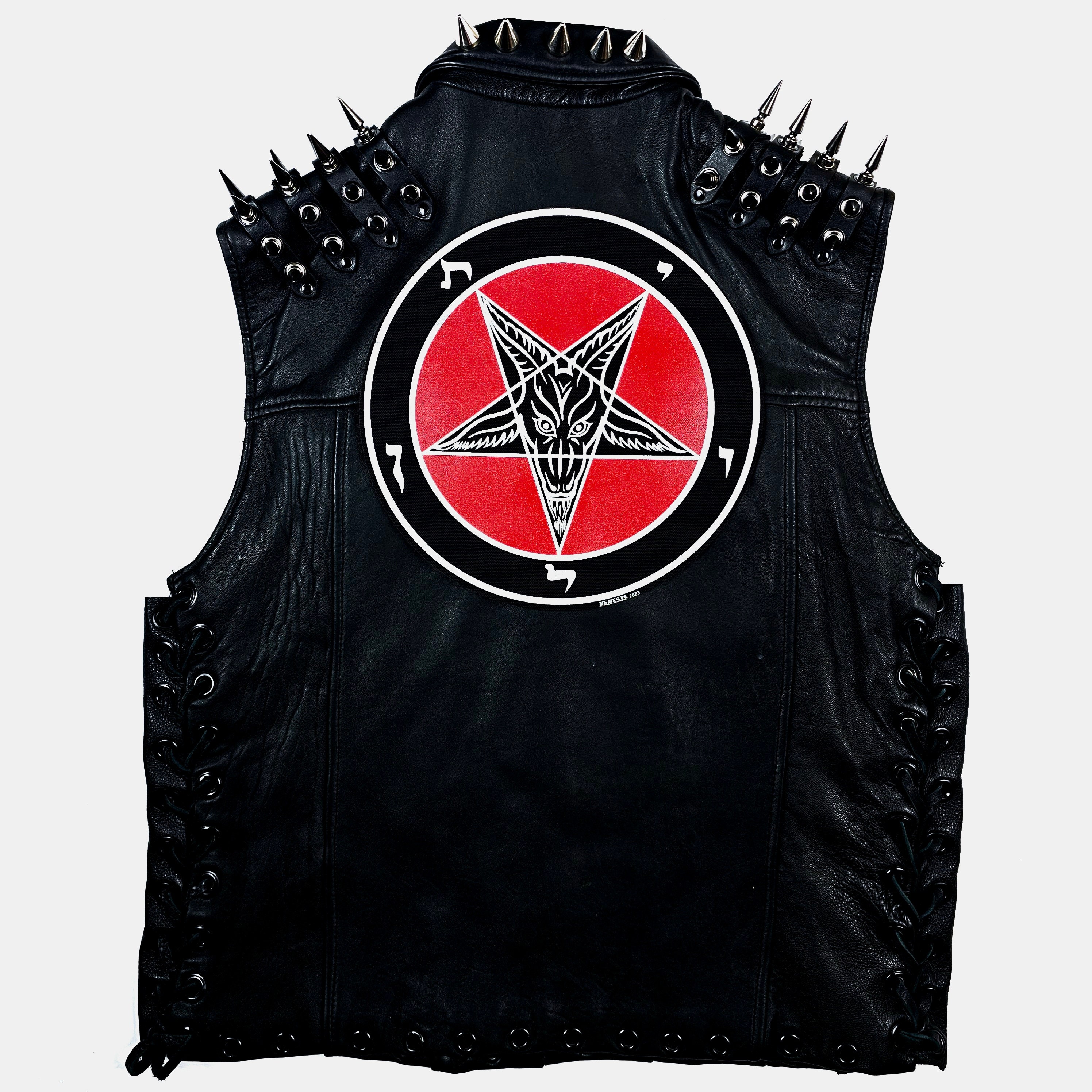 Baphomet Sigil Round | Screen Printed Back Patch - Etsy