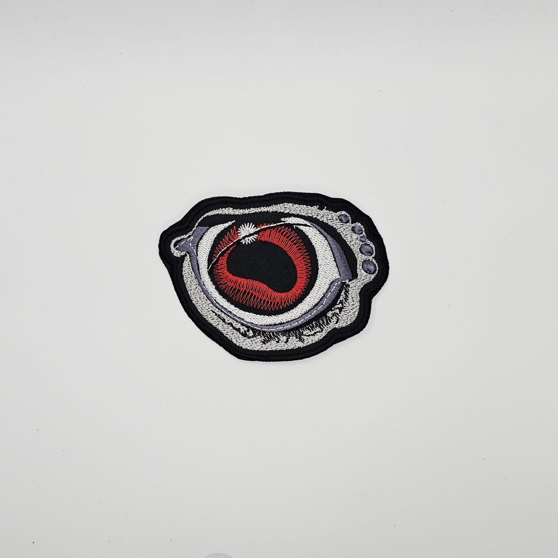 Obituary Cause of Death Eye Logo Shaped Border Embroidered Patch - Etsy