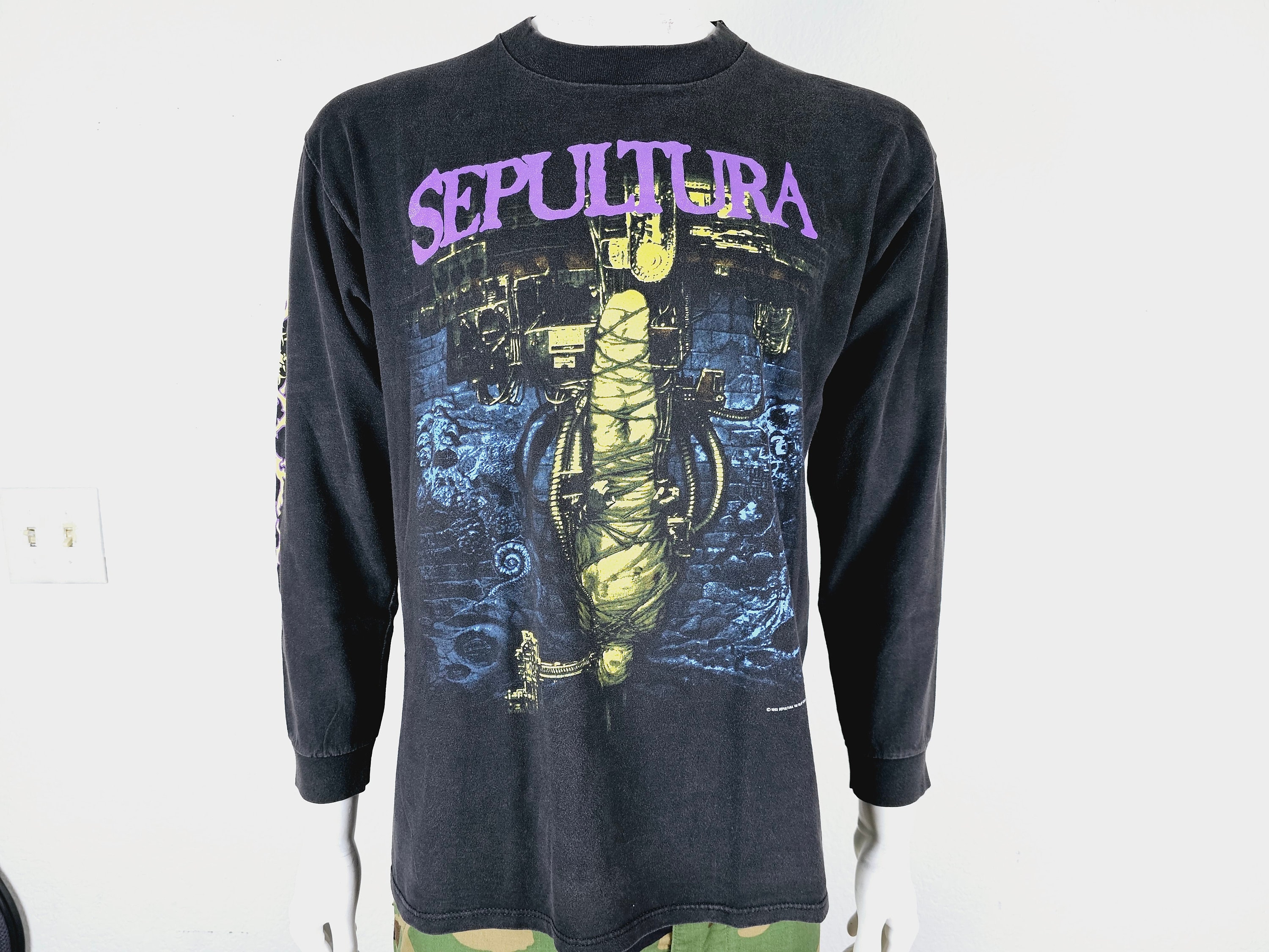 Authentic Vintage Blue Grape Sepultura Chaos A.D. 93' - Etsy