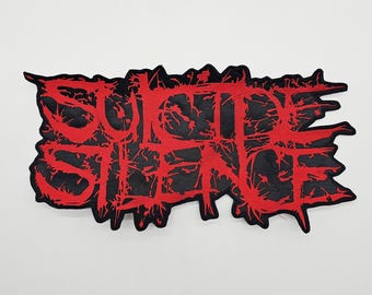 Suicide Silence Embroidered Sew-On Patch - American Deathcore Band Logo For Jackets & Bags