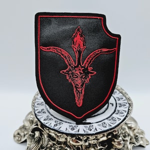 Baphomet goat head  | Shield Embroidered Patch