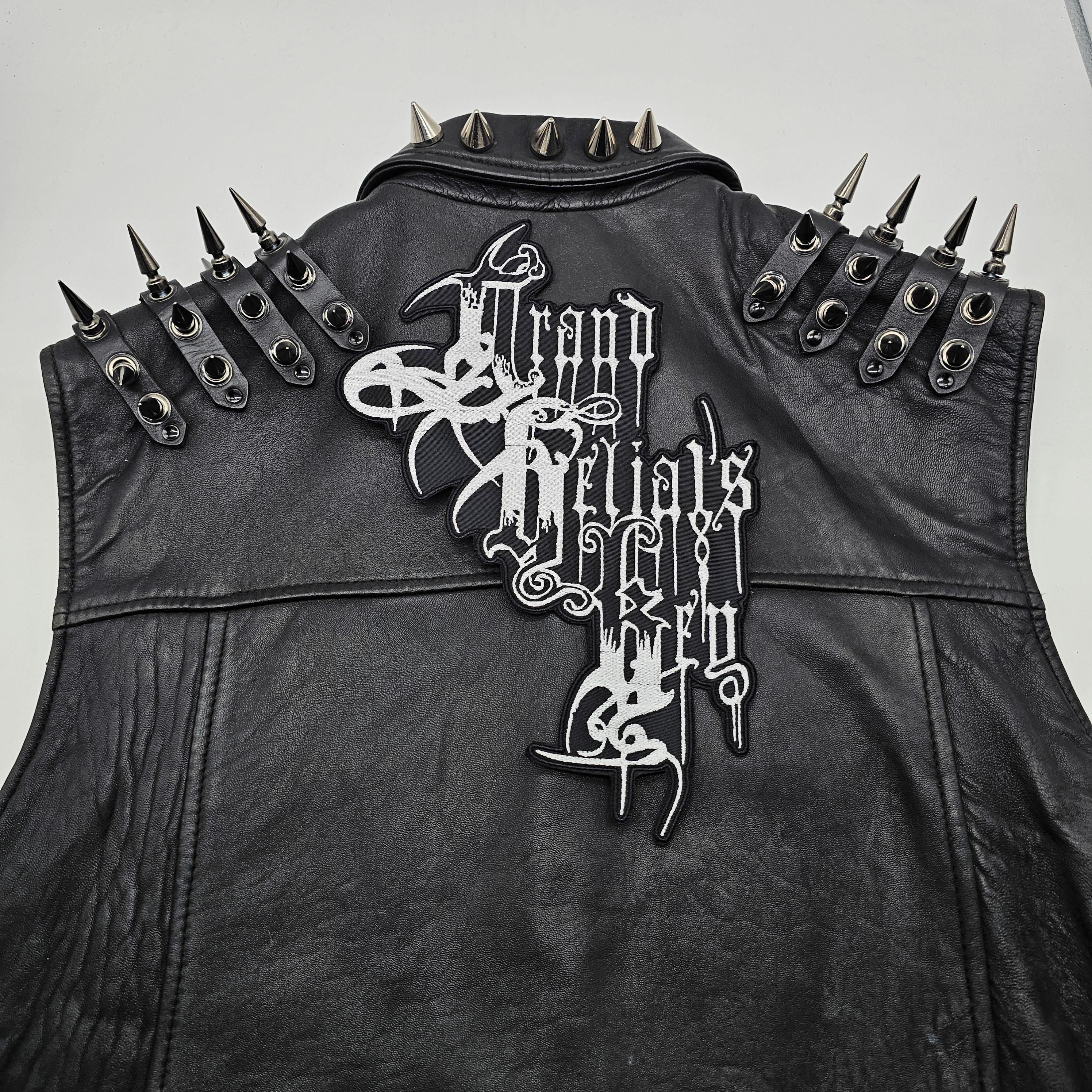 Grand Belial Keys White Logo Shaped Border | Embroidered Back