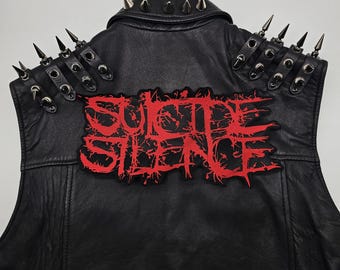 Suicide Silence Red Logo Shaped Border | Embroidered Back Patch - Etsy