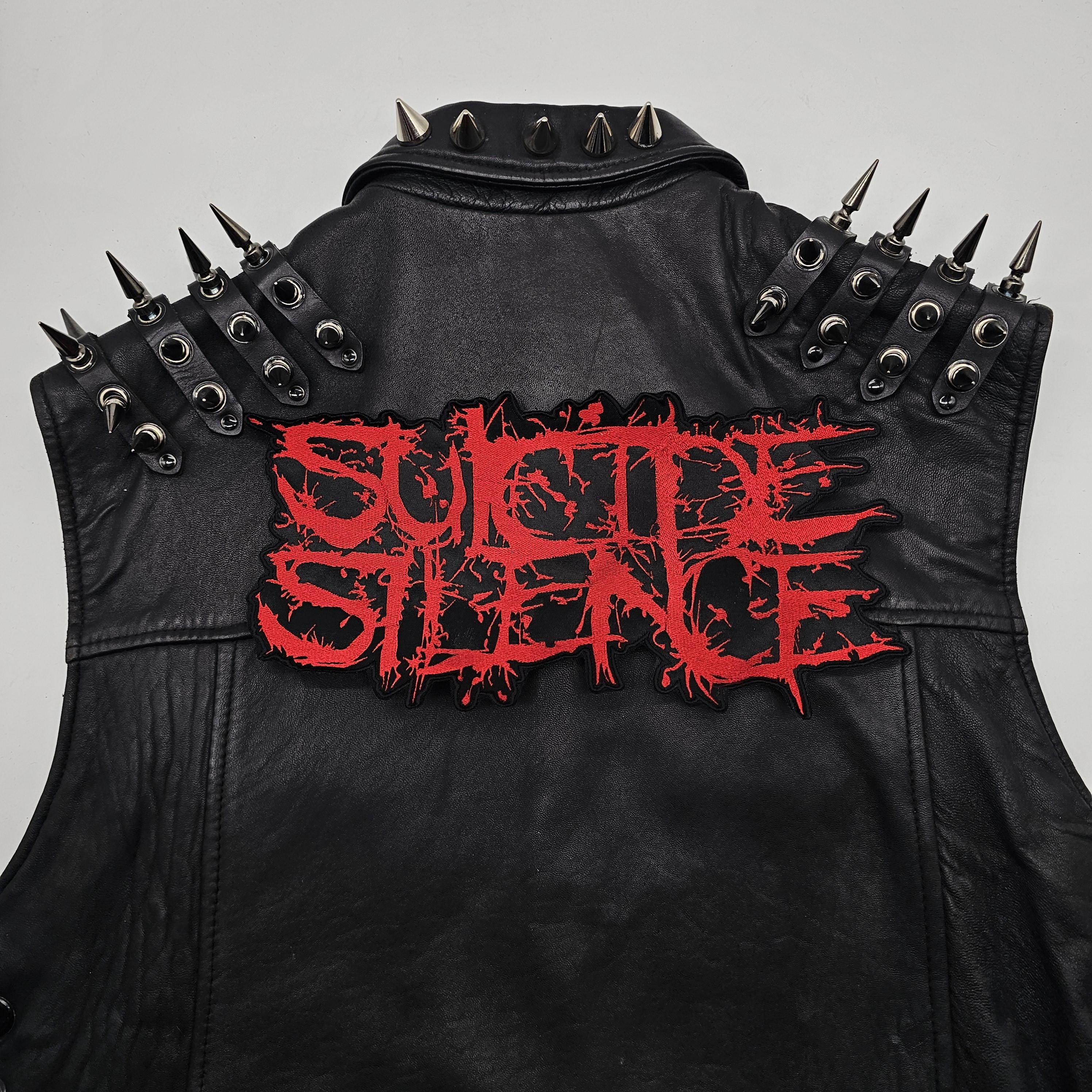 Suicide Silence Red Logo Shaped Border | Embroidered Back Patch - Etsy