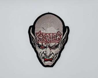 Kreator Coma of Souls Face Shaped Border Embroidered Patch