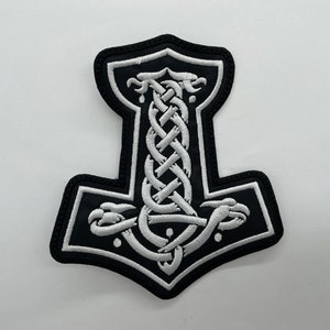 Thors Hammer Mjolnir Embroidered Patch