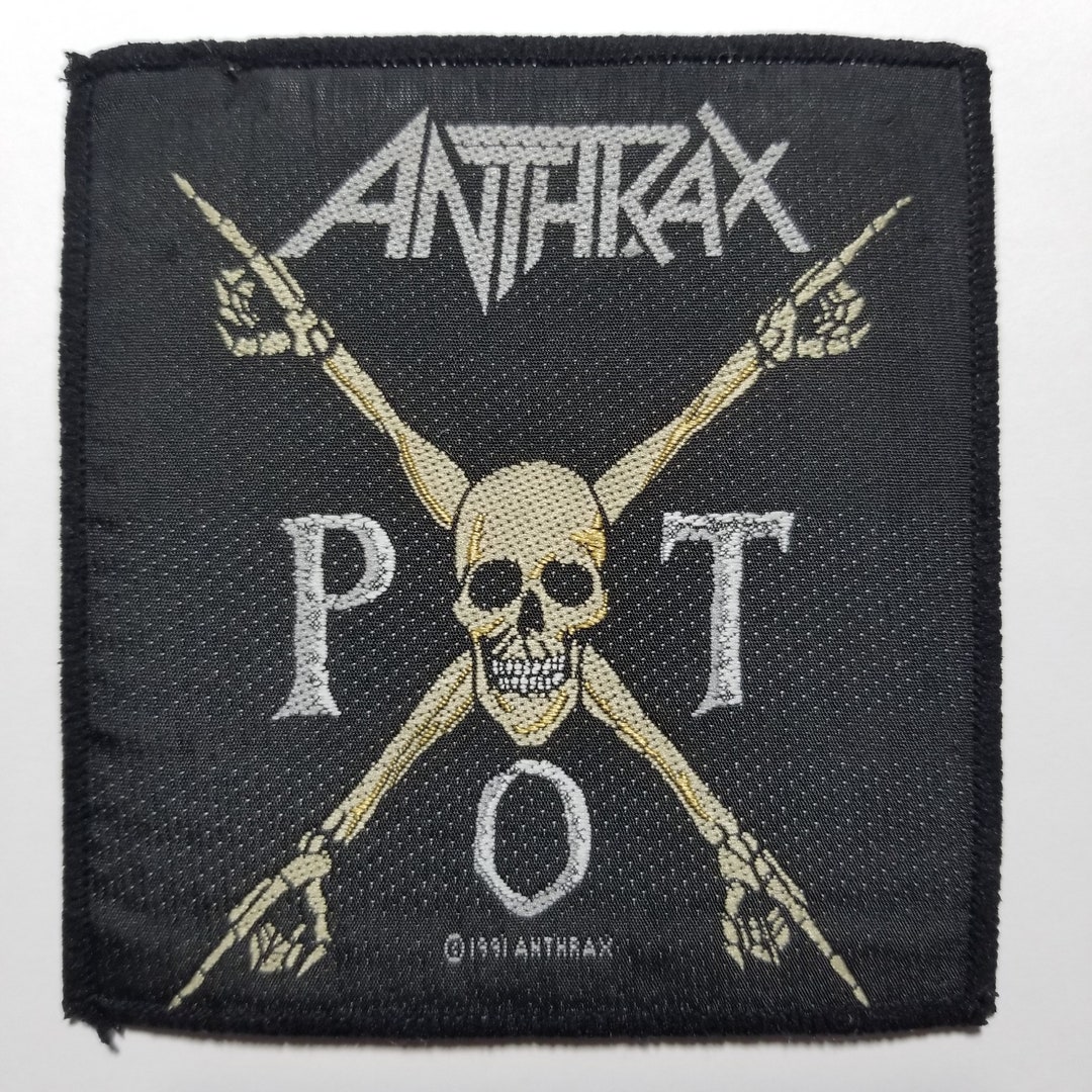 1991 Rare Anthrax - POT - Official Woven Patch - Etsy
