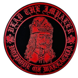 Vlad the Impaler Voivode of Wallachia Round | Screen Printed Back Patch