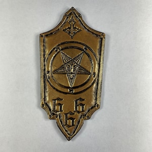HandMade pentagram 100% Genuine Leather