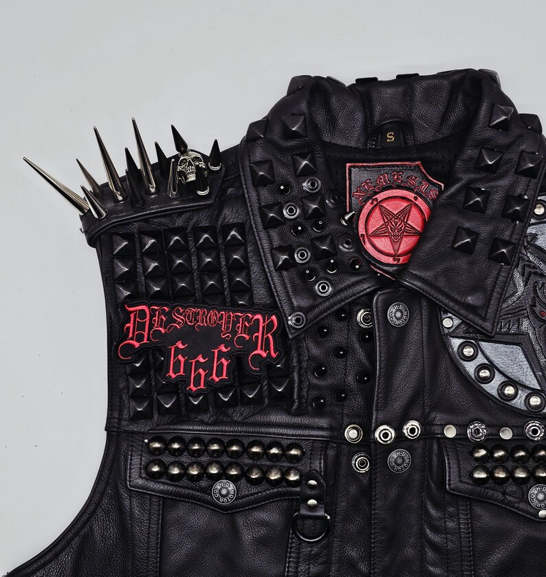 Destroyer 666 Red Logo Shaped Border Embroidered Patch - Etsy