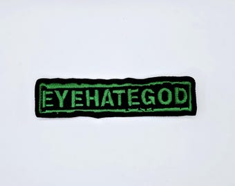Eyehategod Green Logo Squared Shaped Border Embroidered Patch