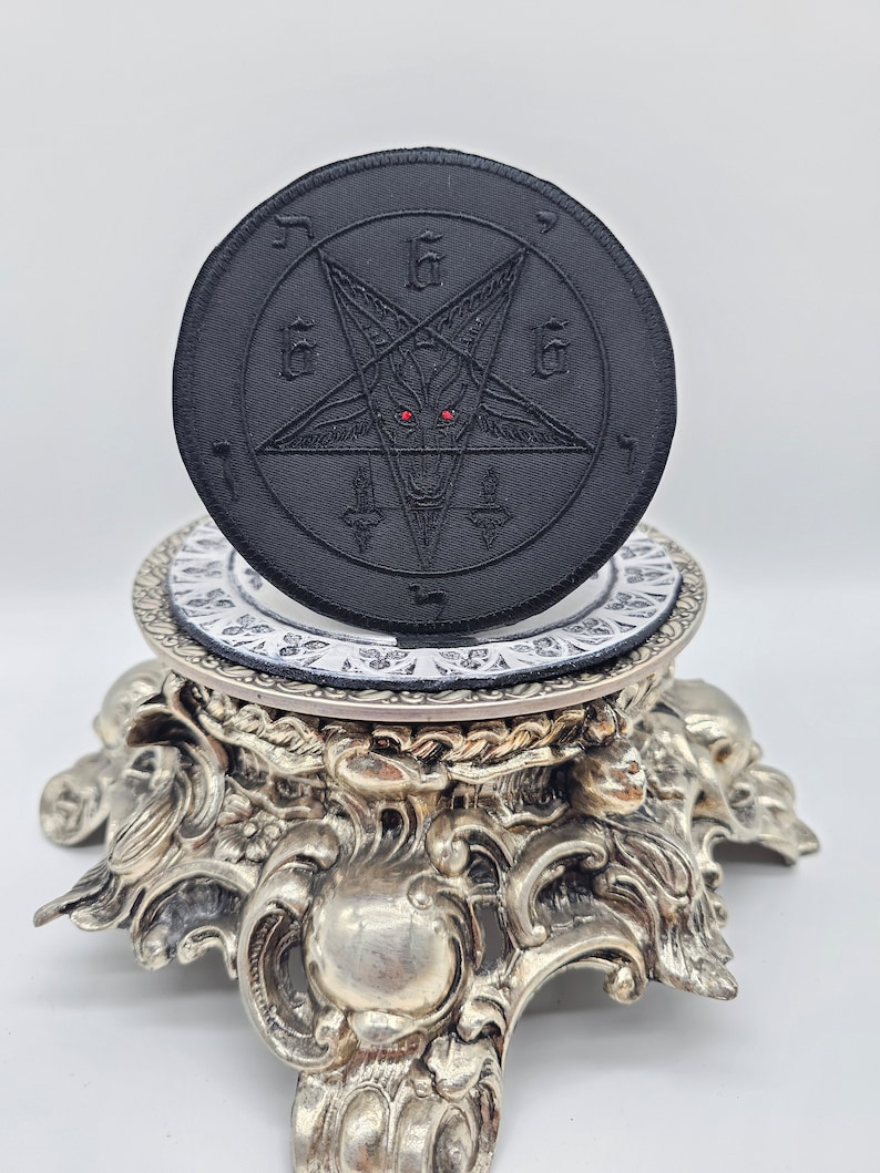 Baphomet Sigil Hail 666 Embroidered Patch - Etsy