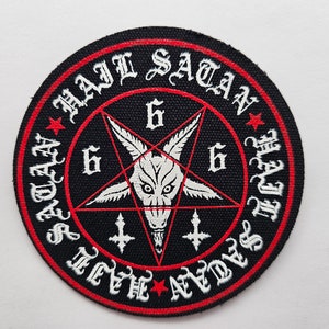Baphomet Pentagram Stars Filled | Screen Printed Patch