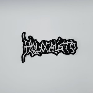 Holocausto Vit Logotypformad Kant Broderad Tygmärke