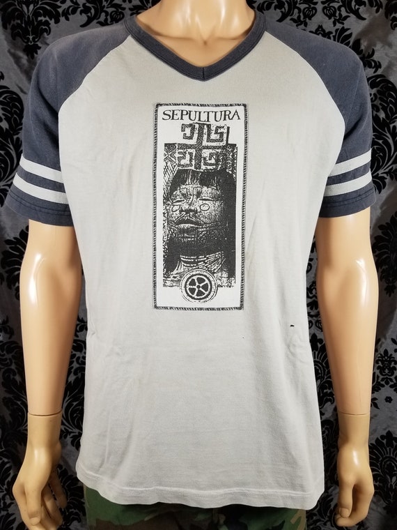 Vintage Blue Grape Sepultura ROOTS Jersey 96' - Etsy
