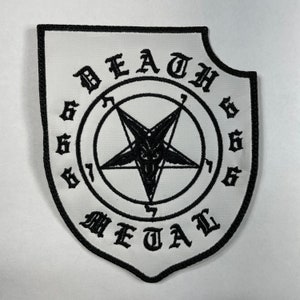 Thrash metalen Pentagram Geborduurde Patch