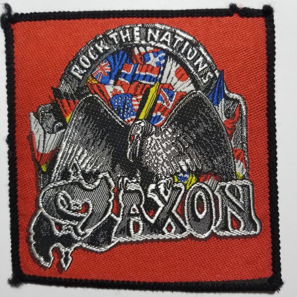 Saxon - Rock the Nations - Official Woven Patch