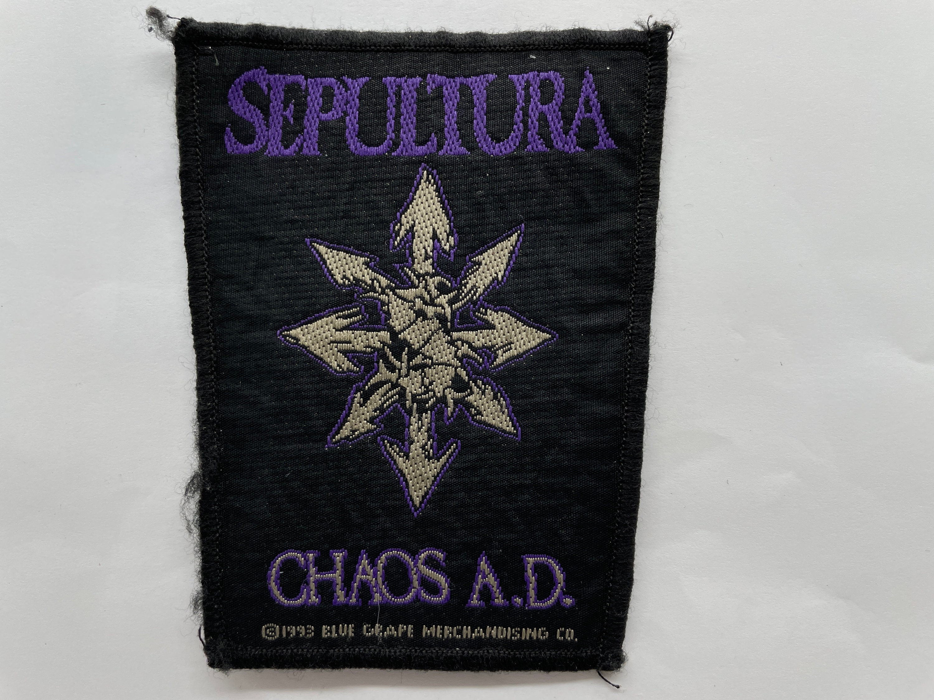 Sepultura Chaos A.D. 1993 - Official Vintage Woven Patch - Etsy