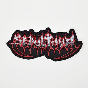Sepultura Schizophrenia Logotypformad Broderad Tygmärke