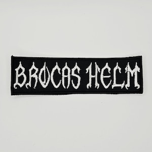 Brocas Helm Logo Shaped Border Embroidered Patch