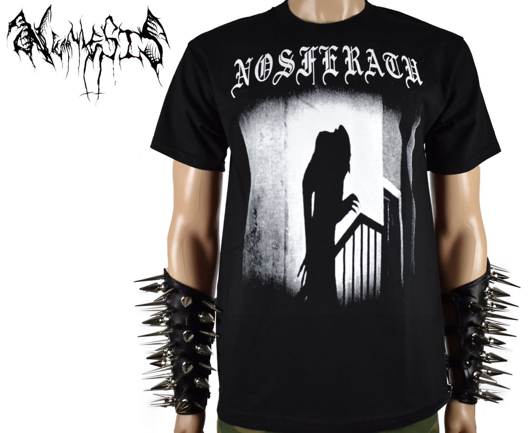 T-shirt Nosferatu Movie Shadow Taille L Noir - Coton, Neuf Avec étiquettes, Sortie 2025