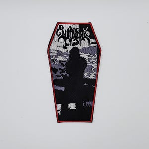 Windir Valfar Ein Windir Red Coffin Border Embroidered Patch