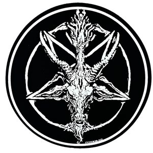 Satanic Goat Round | Screen Printed Back Patch