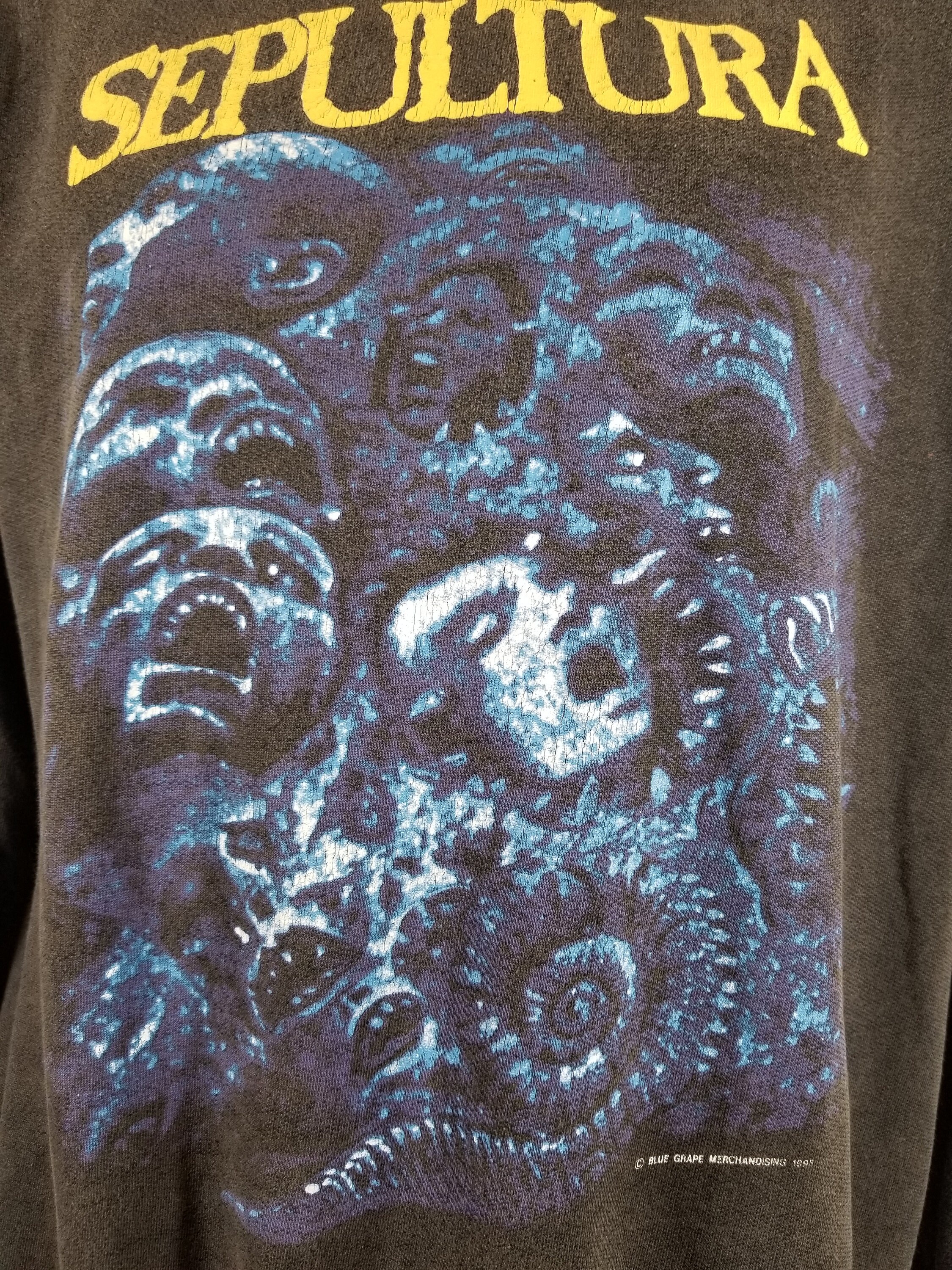 Vintage 90's Blue Grape Sepultura Chaos A.D. Zip-up Hoodie - Etsy