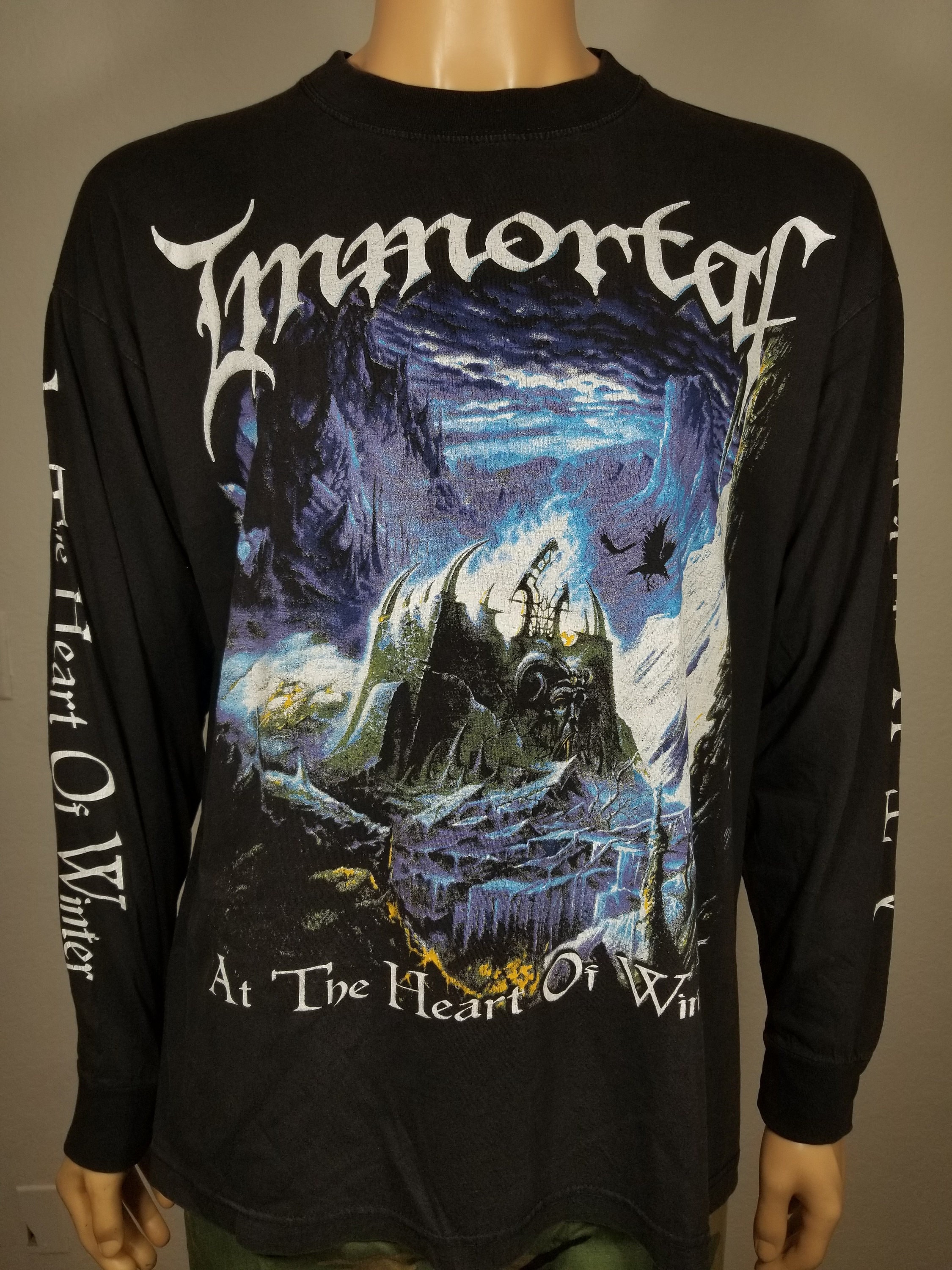 Sidelæns hårdtarbejdende Revisor Vintage Immortal at the Heart of Winter Long Sleeve 1999 - Etsy