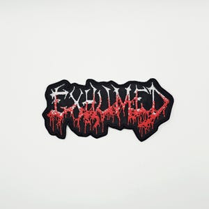 Exhumed Logotypformad Kant Broderad Tygmärke