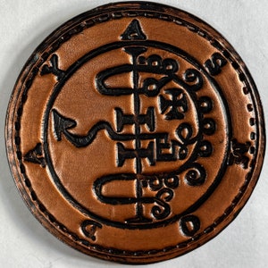 HandMade Asmoday  Sigil 100% Genuine Leather