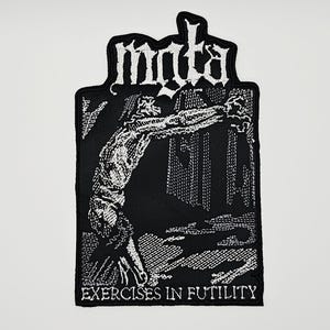 Mgla Exercises In Futility Shaped Border Embroidered Patch