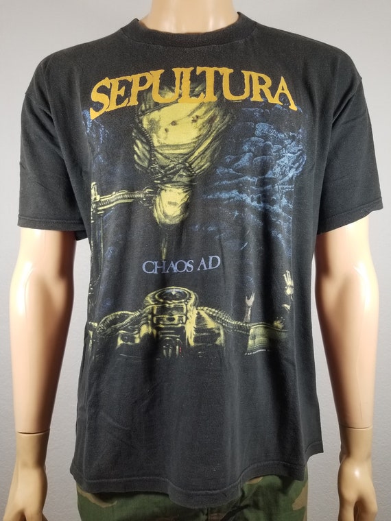 Rare German Vintage Blue Grape Sepultura Chaos A.… - image 2