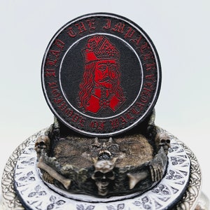 Vlad the Impaler, Voivode of Wallachia | Genuine Hand Painted Leather patch