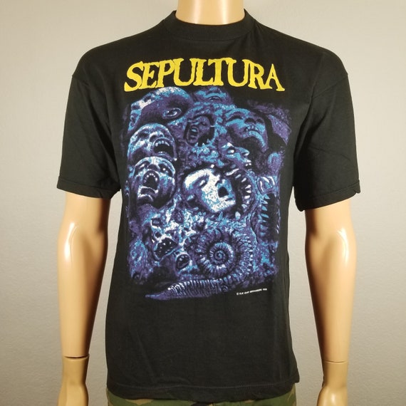 Rare Vintage Blue Grape Sepultura Chaos A.D. 93' - Etsy