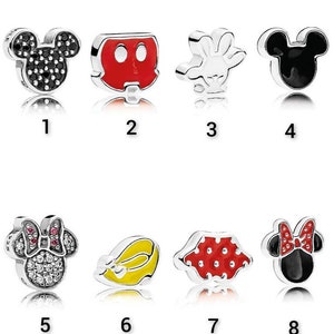 New Genuine Silver Disney Locked Petite Charms Fits Pandora Floating Lockets S925 ALE