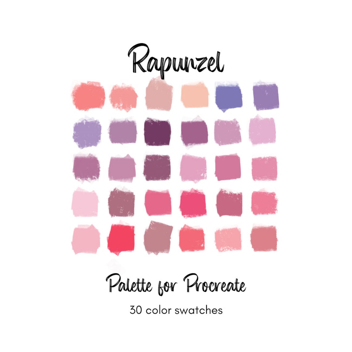 Rapunzel Color Palette Color Palette for Procreate Digital Etsy