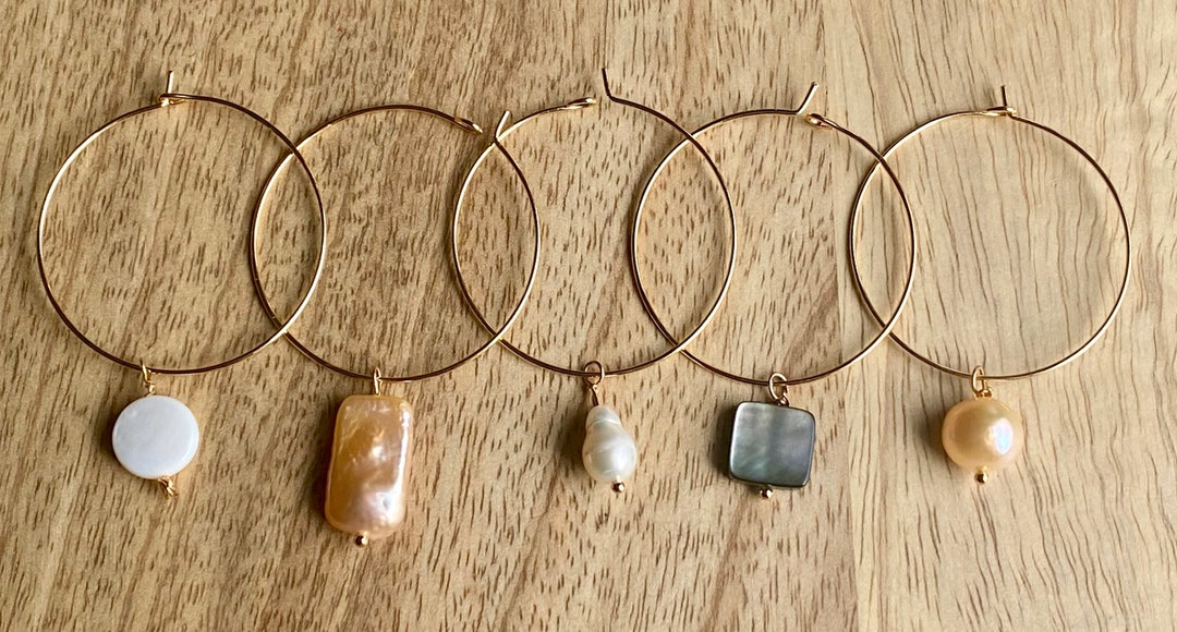 Conjunto De 6 Par De Pendient De Perlas De Imitación Con Incrustacion De Corazón, Aret