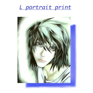 L Porträt Druck