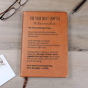 Graduation Gift Personalized Journal for Graduate, Class of 2026 Keepsake, Custom Notebook High School College Grad Gift