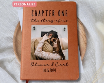 Custom Photo Anniversary Gifts Personalized Couples Notebook First Anniversary Paper Gift for Husband Wife Memories Together Love Letters