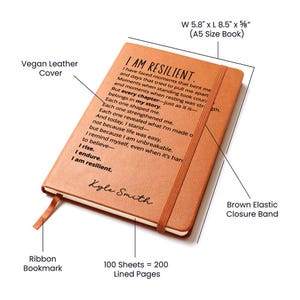Custom Name Notebook Resilience Affirmation Gifts
