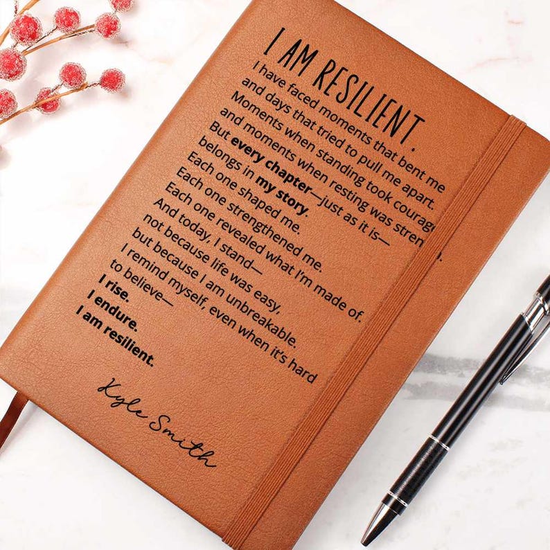 Custom Name Notebook Resilience Affirmation Gifts