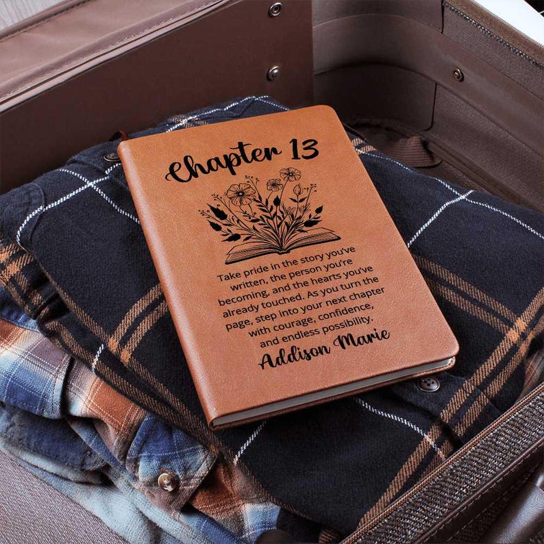 13th Birthday Gift for Girl, Personalized Journal for Her, Custom Name Notebook, Keepsake Memory Book, Sweet 13 Birthday Present
