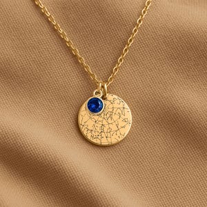 21st Birthday Gift for Her Custom Star Map By Date Birthstone Necklace, 21 Birthday Gift For Her, Personalized Gift 21St Birthday Gift Box image 12