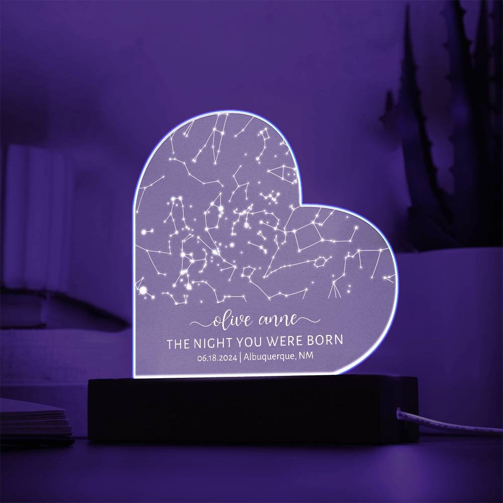 Custom Star Map by Date Night You Were Born, New Baby Gift, Stars the ...